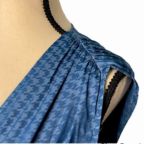 NWOT Chelsea28 Houndstooth Blouse - Picture 5 of 6